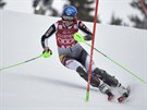 Petra Vlhová ve slalomu v Aare.