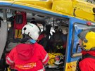 Vrtulníky letecké záchranné sluby zasahovaly u dvou lavin v Krkonoích,...