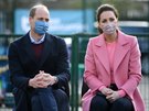 Princ William a vévodkyn Kate na návtv koly School21 (Londýn, 11. bezna...