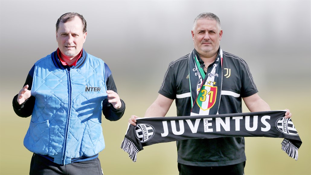 Martin Pulpit (vlevo) hrdě nosí barvy Interu Milán, Milan Valachovič nedá...