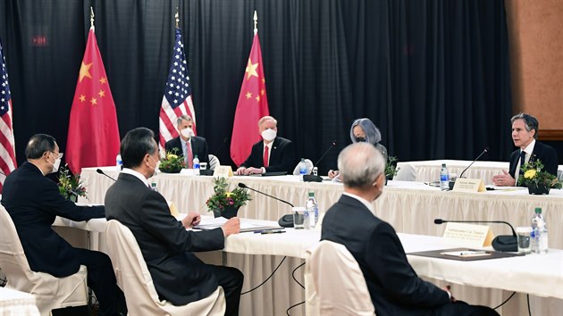 Setkání zástupců USA a Číny se uskutečnilo v aljašském městě Anchorage. (18. března 2021)