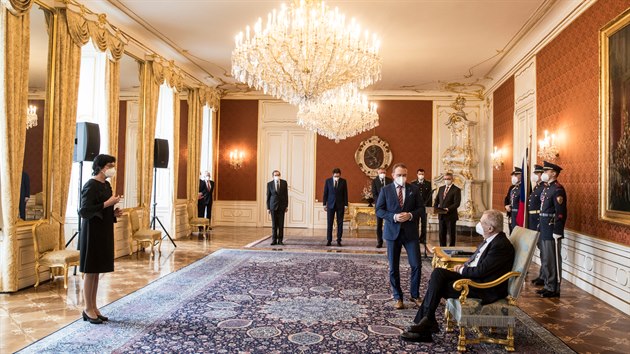Prezident Milo Zeman. Prask hrad(10.bezna 2021)