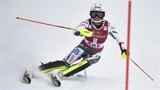 Martina Dubovská bhem slalomu ve védském Aare