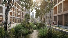 Vít�zný návrh Nová Tepna - Vrstevnaté centrum Náchoda polského týmu ve slo�ení...
