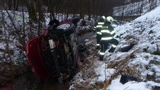 �idi�ku museli z potoka nedaleko Zlaté Ole�nice na Trutnovsku vyprostit hasi�i....