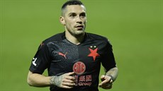 Slávista Nicolae Stanciu b�hem utkání v Mladé Boleslavi.