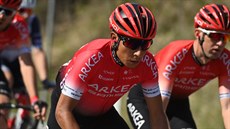 Nairo Quintana bhem tvrté etapy Tirrena-Adriatica.