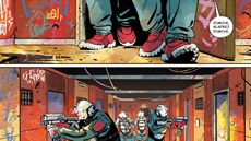 Ukázka z eského vydání komiksu Cyberpunk 2077: Trauma Team