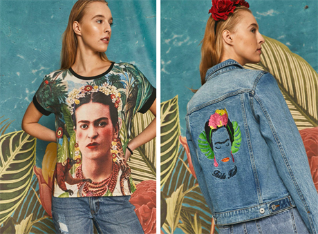 Frida Kahlo, znm mexick malka, je oblbenou mdn inspirac, kvtiny byly...