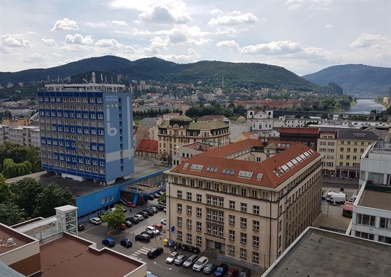 Pohled na centrum Ústí nad Labem.