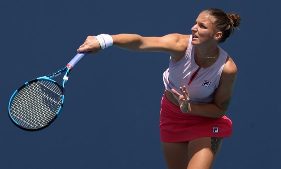 Karolína Plíšková na turnaji v Miami.