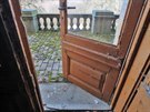 Zmek Strun - vstup ze slu na balkon nad vstupnm schoditm v prvnm pate...