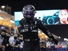 Lewis Hamilton vyhrál Velkou cenu Bahrajnu.