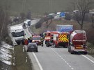 Na m�st� smrteln� dopravn� nehody zasahovaly v�echny slo�ky IZS. Provoz ob�ma...
