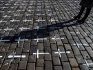 Staromstské námstí, minuta ticha za obti nemoci covid-19 (22. bezna 2021)