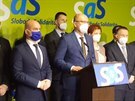 Slovenský ministr hospodáství Richard Sulík pi rezignaci