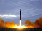 Severokorejská raketa odpálená 29. srpna 2017.
