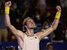 Nmecký tenista Alexander Zverev slaví triumf v Acapulcu.