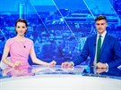 Gabriela Laková a Marek Kafka jako moderátoi zpráv na CNN Prima News