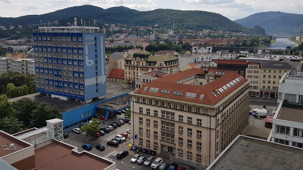 Pohled na centrum Ústí nad Labem