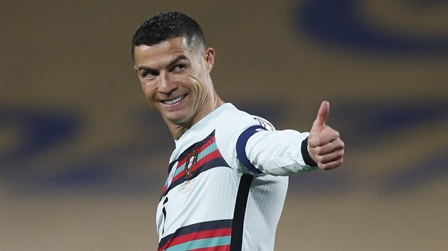 Portugalec Cristiano Ronaldo během zápasu proti Srbsku