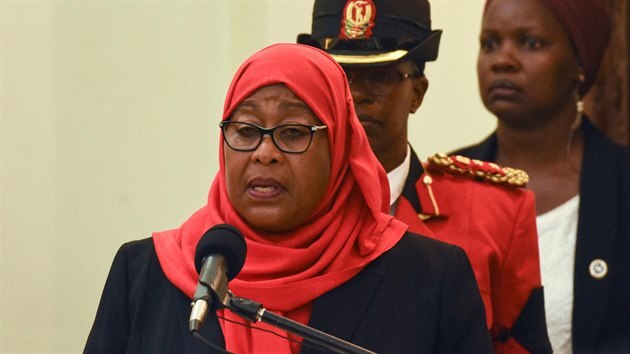Samia Suluhu Hassanová, prezidentka Tanzánie (19.března 2021)