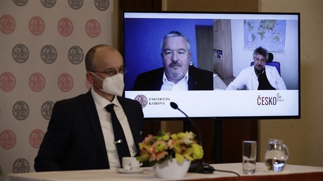Lékař Martin Balík na on-line konferenci „Rok s covid-19 a jak dál“.(24.března 2021)