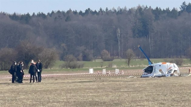 Nehoda vrtulníku ve Velké Dobré (25. března 2021)