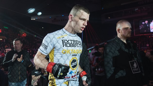 Slovensk MMA zpasnk Milan atelinka, vyzyvatel o titul v organizaci Oktagon.