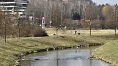 První jarní den vyběhli sportovci k řece Dřevnice ve Zlíně.