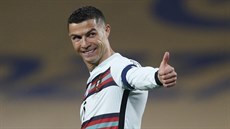 Portugalec Cristiano Ronaldo bhem zápasu proti Srbsku