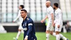 Cristiano Ronaldo z Juventusu bhem nepovedeného utkání proti Beneventu