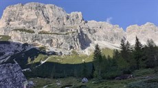 Jedna z typických scenérií Dolomit