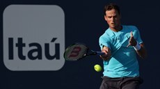 Vasek Pospisil na turnaji v Miami.