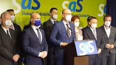 Slovenský ministr hospodářství Richard Sulík při rezignaci | na serveru Lidovky.cz | aktuální zprávy