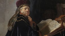 Rembrandt�v obraz U�enec ve studovn�