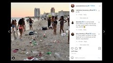 Alice Bendová okomentovala na Instagramu fotku a videa z plái v Miami,...