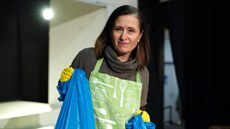 Dana �erná b�hem zkou�ek inscenace Máma mi �íkala, �e bych nem�la