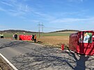 Tragick� nehoda u obce �elezn� na Berounsku. (31.3.2021)