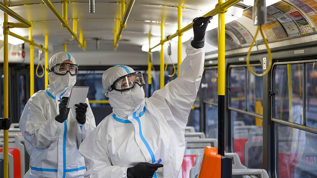 Pilotní st�ry z MHD na za�átku února 2021