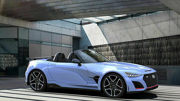 Photoshop v hlavn roli: Hyundai N Roadster, pedstaven 1. dubna 2019, vypadal velmi reln a nebylo tk se nechat naplit.