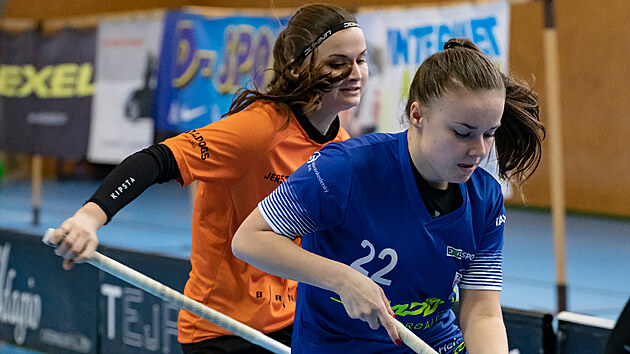 Sára Seevaldová (22) z Vítkovic v zápase s Bulldogs Brno