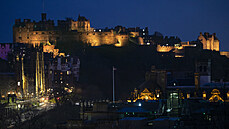 Skotsko si pipomnlo rok od prvního lockdownu. Na snímku Edinburghský hrad...