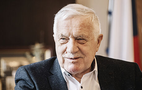 Václav Klaus pi rozhovoru pro MF DNES