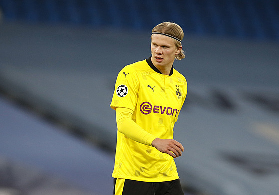 Erling Haaland, útoník Borussie Dortmund.