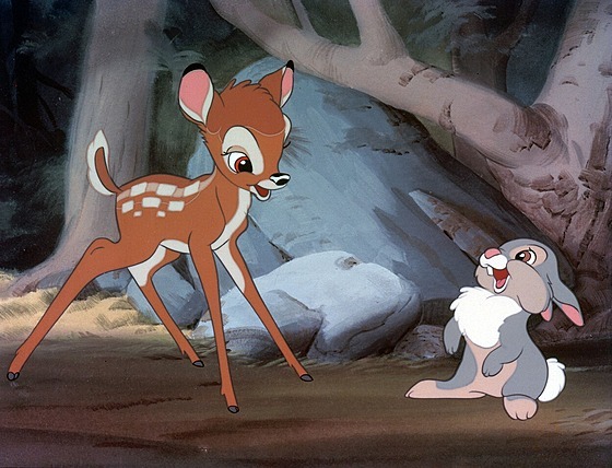 Filmový koloušek Bambi dostal takovou podobu, aby příslušníky druhu Homo...