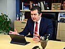 Jan Hamáek na 42. on-line sjezdu vládní SSD. (9.dubna 2021)