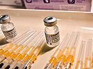 Očkovací centrum na kroměřížském výstavišti Floria.
