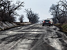 Frekventovan� silnice II/150 mezi Prost�jovem a Ohrozim� pat�� mezi nejv�ce...