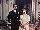 Poruík Philip Mountbatten a princezna Albta (záí 1947)
